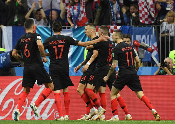 크로아티아 황금세대는 경험과 노련미를 앞세워 월드컵 결승에 올랐다. [EPA=연합뉴스]
