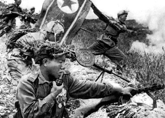 North Korean Solider's in Action