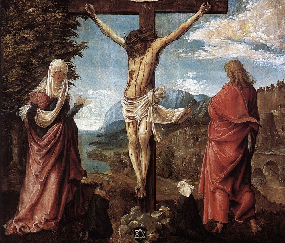 플랑드르 화가 데니스 반 알스루트 작 ‘십자가 위의 예수’.