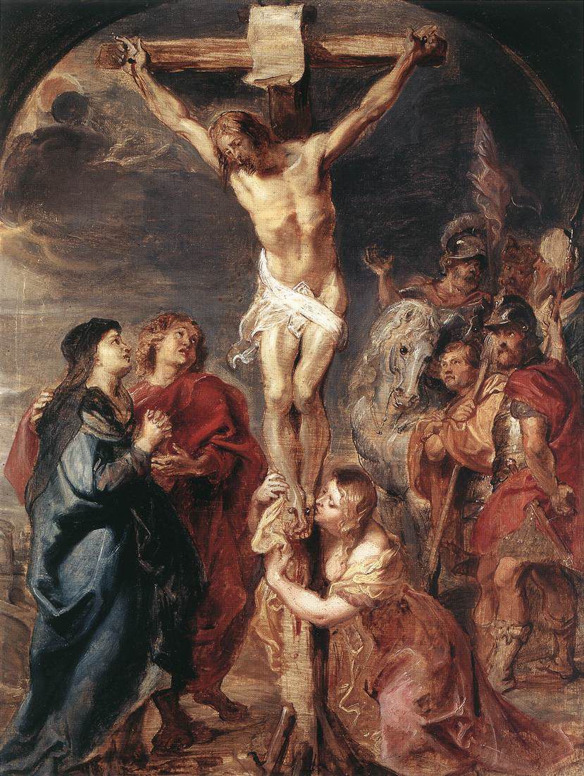 루벤스의 1627년 작 ‘십자가 위의 예수’. 예수는 여섯 시간 동안 십자가에 못박혀 있었다.