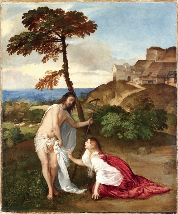 이탈리아의 빼어난 르네상스 화가 티치아노(1488~1576) 작 ‘막달라 마리아에게 나타난 부활한 그리스도’.