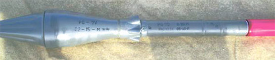 지혜산호에 선적된 PG-7 휴대용 로켓유탄. [사진 유엔 보고서]