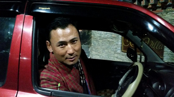 부탄에서 만난 '가장 친절한 사람' 킨장 도르지. 팀푸의 택시운전사. 