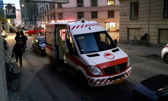 성 노동자들에게 안전한 업무 공간을 제공하는 덴마크의 '성 구급차' 외부 모습.