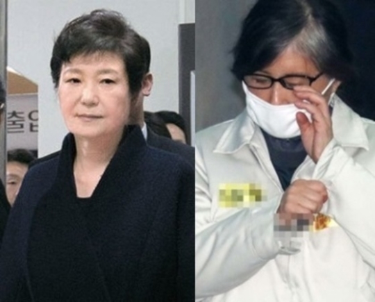 박근혜 전 대통령(왼쪽)과 최순실씨 [사진 공동취재단, 중앙포토]