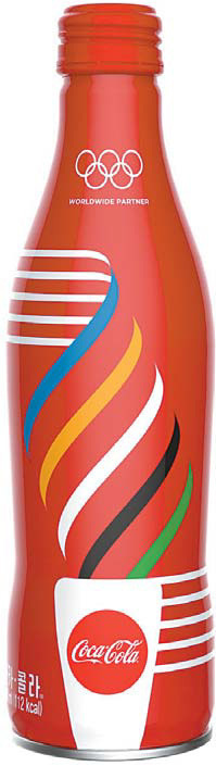 코카콜라의 평창 동계올림픽 한정판 패키지.