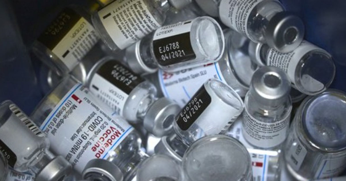 1,100 remaining vaccines are thrown away in North Carolina alone