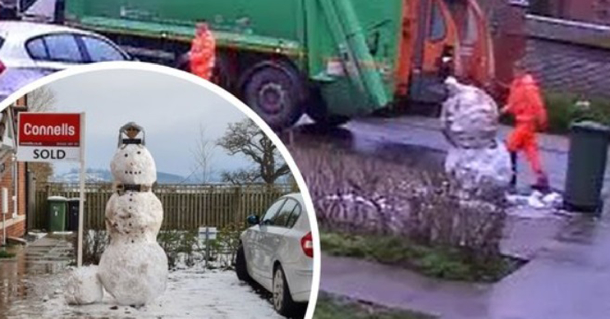 Snowman ‘s head kick … 영국 환경 청소는 이런 이유로 해고당했습니다 [영상]