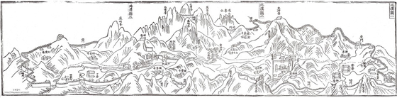 성능대사는 북한지 판각 그림에는 염초봉, 본문에는 영취봉이라고 표시했다. 중앙포토