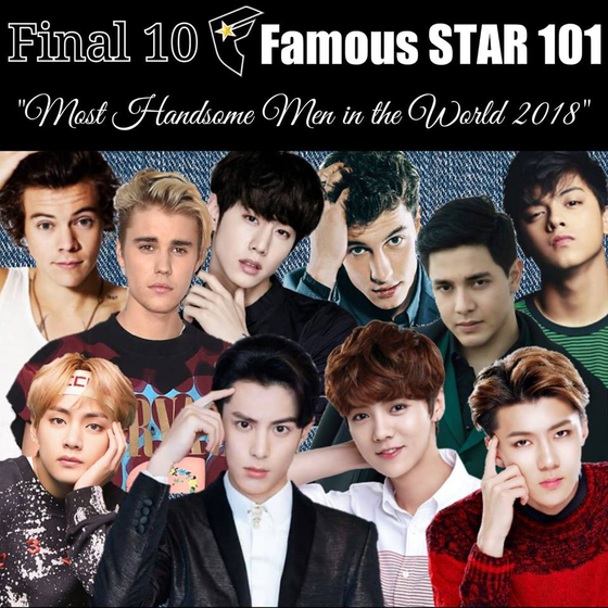 Famous Star 101 Announces Bts V As The Final Winner Of Most Handsome Men In World 18