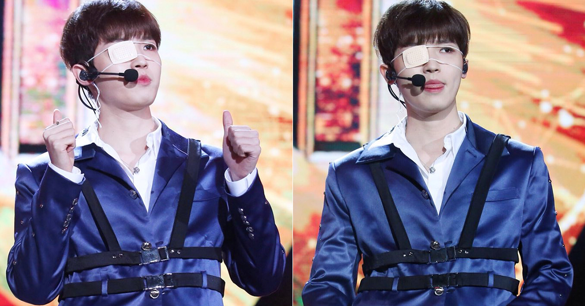 Wanna One S Kim Jaehwan Who Came Up On The Stage Wearing An Eye Patch And Made Fans Worry