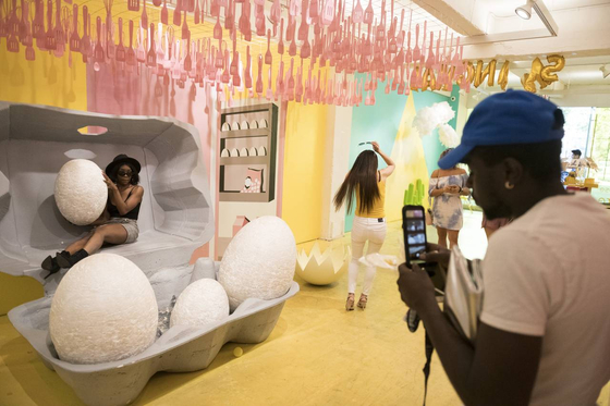 Popup Exhibition 'Egg House'. [사진 월스트리트저널(WSJ)]