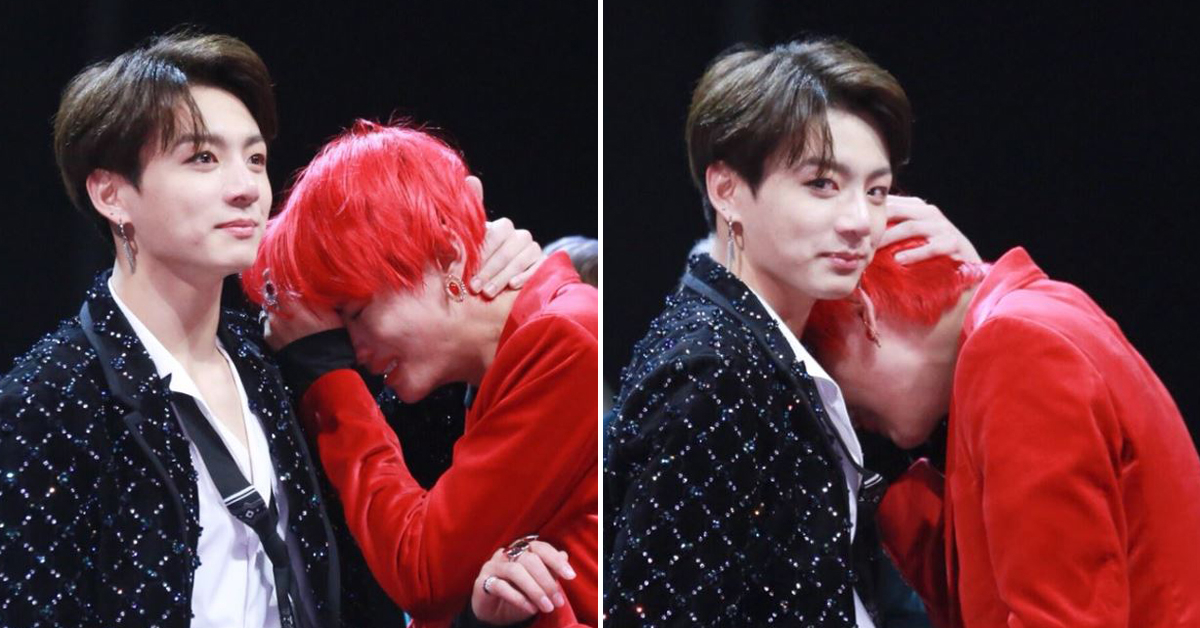 Bts Jungkook Comforts Taehyung Who Broke Out In Sobs