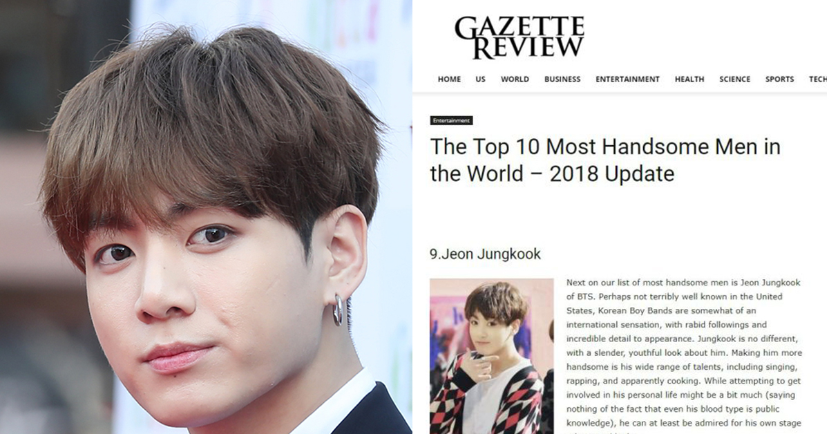 Jungkook Gets Ranked At 9th On List Of 18 The Top 10 Most Handsome Men In The World
