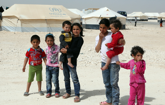 시리아 난민들.