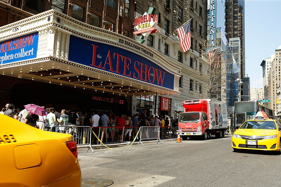 attends the first taping of "The Late Show With Stephen Colbert" on September 8, 2015 in New York City.