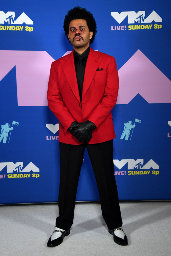 NEW YORK, NEW YORK - AUGUST 30: The Weeknd attends the 2020 MTV Video Music Awards, broadcast on Sunday, August 30, 2020 in New York City. (Photo by Kevin Mazur/MTV VMAs 2020/Getty Images for MTV)