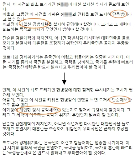 Regarding the Facebook post on the 12th, Hwang-hee and a member of the Democratic Party's Democratic Party said that the current sergeant cannot be seen as a single criminal, and the party he referred to as a 'force of accomplice 'cannot be seen as mere advice.  'Operational political forces'. [페이스북 캡처]