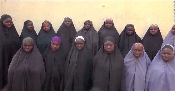 나이지리아의 이슬람 극단주의 무장단체 보코하람에게 납치된 소녀들. [중앙포토]