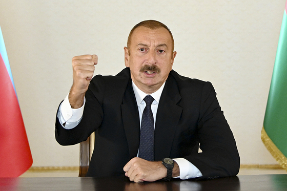 The President of Azerbaijan, Ilham Aliyev.  Associated Press = Yonhap News