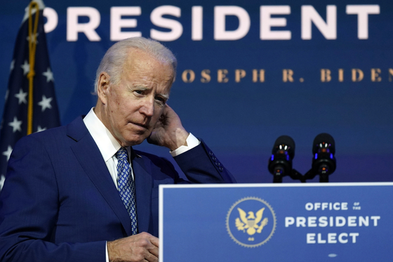 Candidate Joe Biden was elected the 46th president of the United States. [AP=연합뉴스]