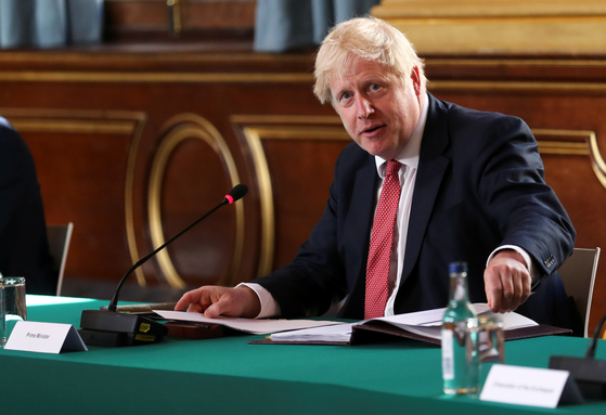 On July 21 (local time), British Prime Minister Boris Johnson will chair a cabinet meeting at the Foreign Office in London.  Reuters = Yonhap News