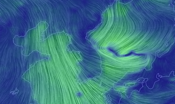 Strong winds of over 50 km / h blow in the western sea due to the high pressure in mainland China.  This fast and cold wind is expected to generate sub-zero temperatures in our country throughout the weekend.  Meteorological Materials Agency