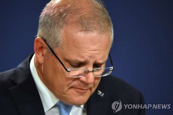 Australian Prime Minister Scott Morrison. [시드니 EPA=연합뉴스]