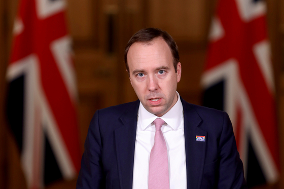 British Health Secretary Matt Hancock. [로이터=연합뉴스]