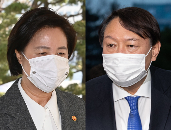 The second lawsuit began between the Minister of Justice, Choo Mi-ae, and the attorney general, Yoon Seok-yeol. [뉴스1]