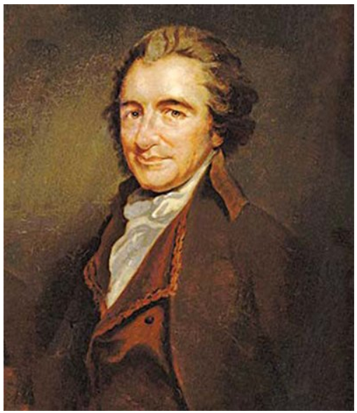 A portrait of Thomas Paine, who played a key role in the American revolution and independence. [미국 초상화 갤러리] 