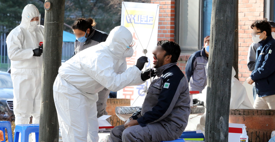 Cheonan foreign group infection tension…  Training of the 3rd inspection form for 9 people at the army training center
