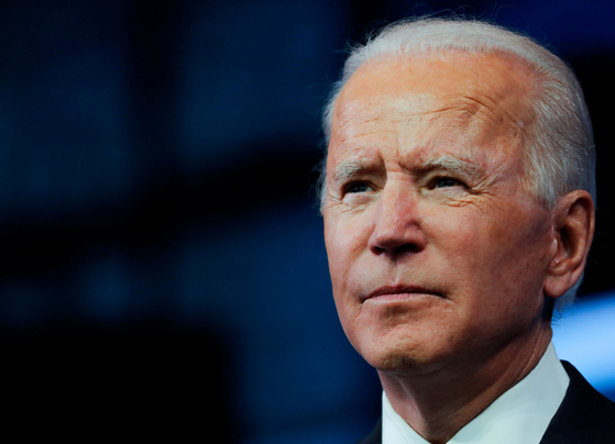 Choose Joe Biden, who won the presidential election in November 2020 and will take office as the 46th President of the United States on January 20 next year. [로이터=연합뉴스]