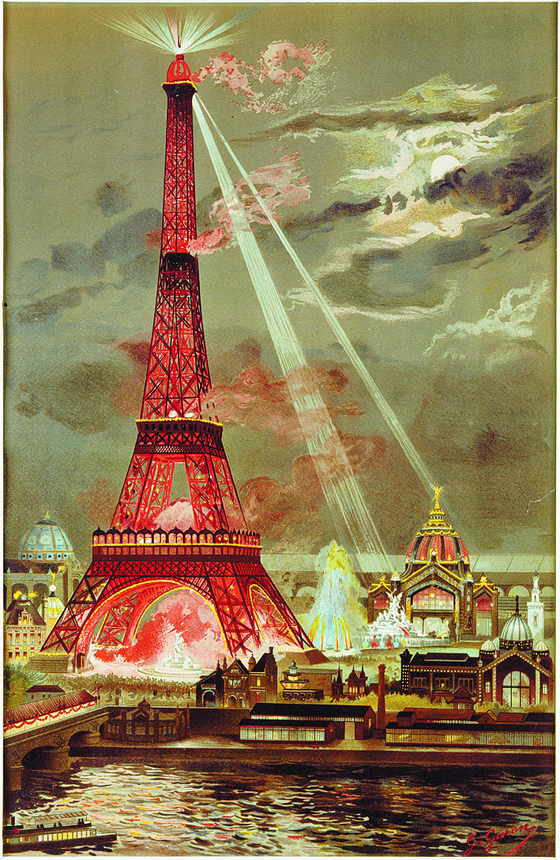 1889년 파리 만국박람회를 밝힌 에펠탑. 박람회장에는 세계 곳곳의 원주민을 전시한 인종전시관도 있었다. 무엇이 문명이고 무엇이 야만인가. [사진 국립중앙박물관]
