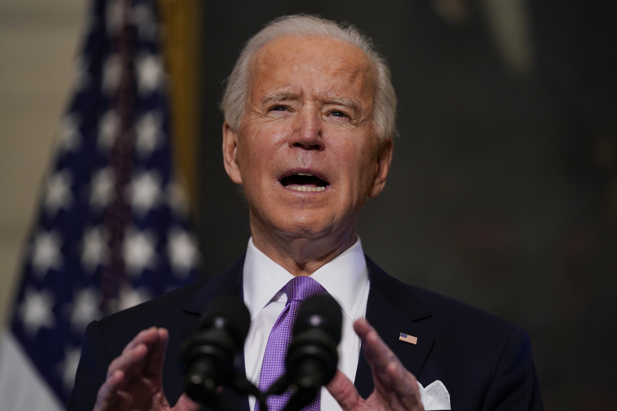 Biden, the first mention of the Tokyo Olympics…  “It should be based on science”