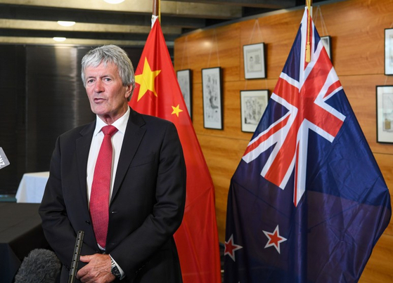 중국과 뉴질랜드 FTA 협정을 이끈 데미안 오코너 뉴질랜드 통상장관 [신화=연합뉴스]
