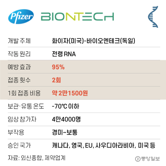 Pfizer vaccine (USA).  Graphic = Reporter Kim Young-ok yesok@joongang.co.kr