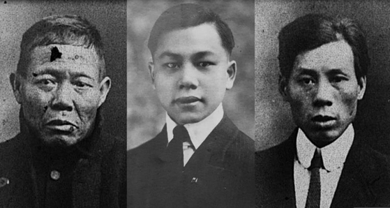 1912년 침몰한 타이태닉호 중국인 생존자 아람, 팡랑, 링히(왼쪽부터). [LP Films 캡처]