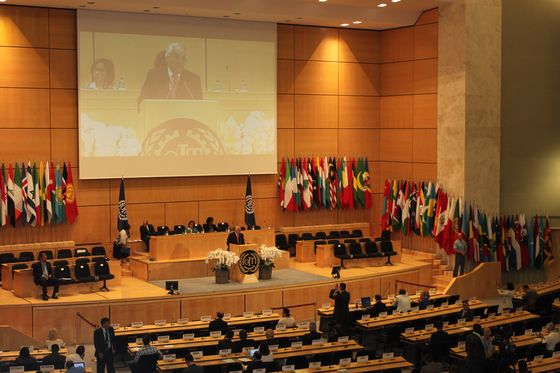 ILO 총회 장면