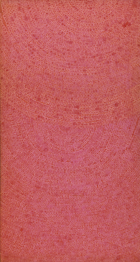 김환기 , 〈1-Ⅶ-71 #207〉, oil on cotton, 170x91.5cm, 1971.[사진 서울옥션]