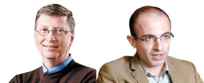 빌 게이츠(左), 유발 하라리(右)