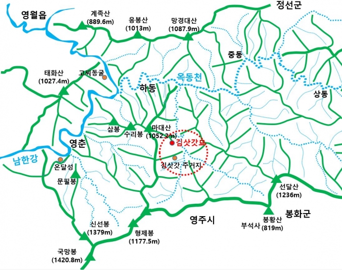 [정경연의 풍수기행] 강원 영월 김삿갓 묘, '산고곡심'의 흉지… 자손이 끊기는 절손 묘 - 중앙일보